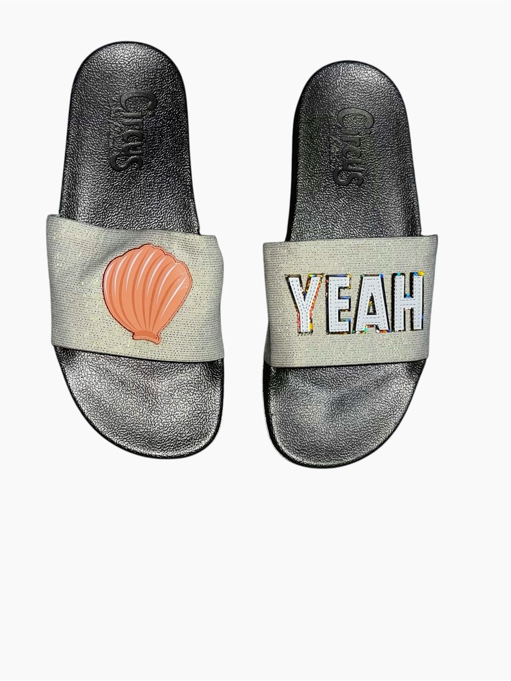 ircus by Sam Edelman Shell Yeah slides sandals women’s 12